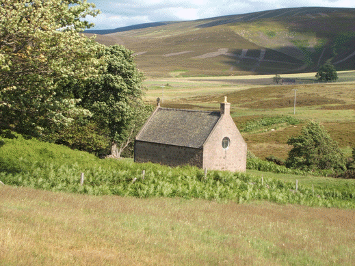 Photo of the chapel in the Forest of Birse.
