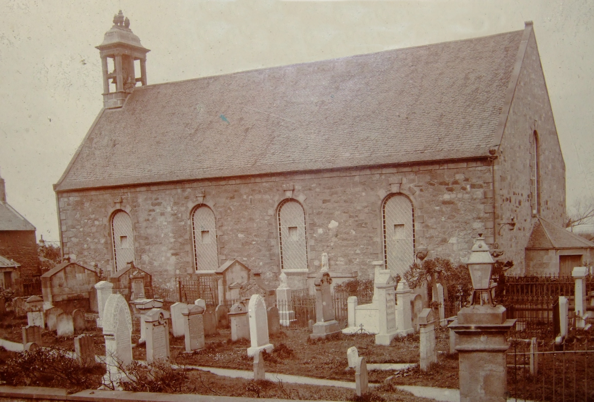 Picture of the Parish Church of Forres, Demolished in 1901.