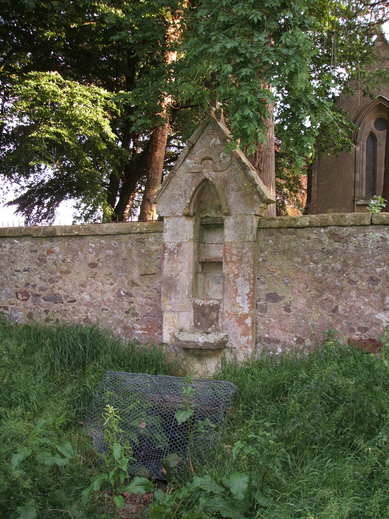 Photo of the tabernacle above the Lady Grace Well.