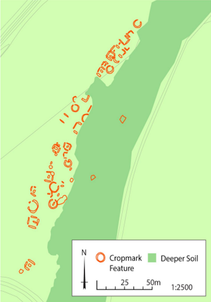 Map of the Pictish Cemetery at Croftgowan.