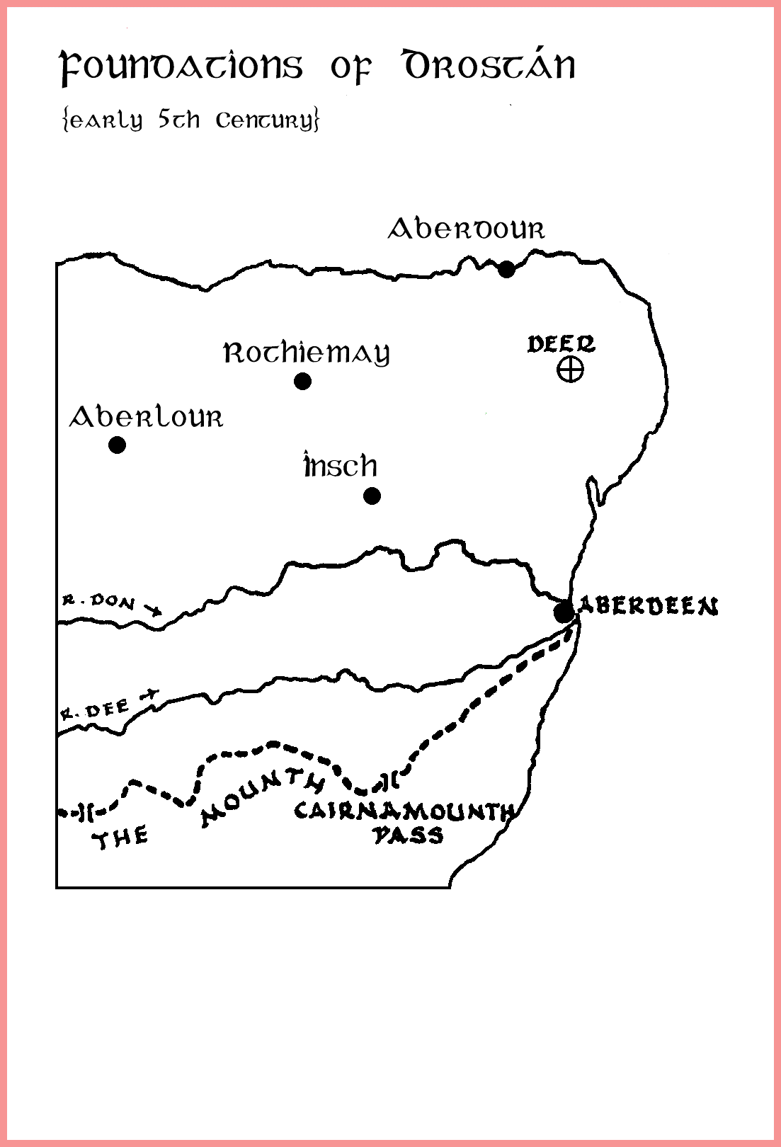 Map of Drostán's Churches