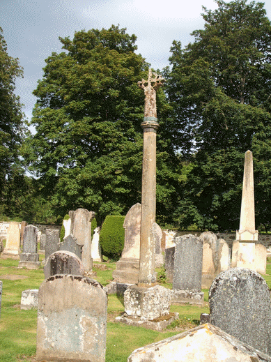 Photo of the market crossin Dallas churchyard