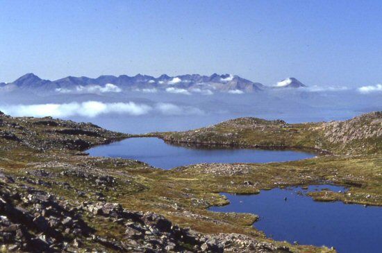 Cuillin Mountains from Bealach na Ba