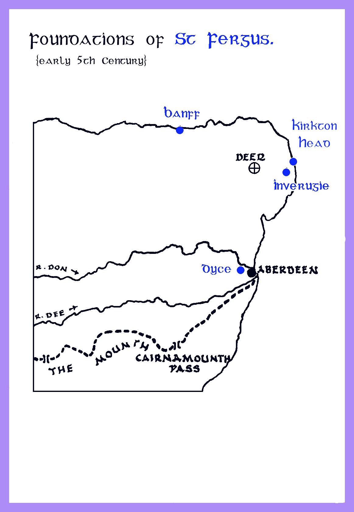 Map of St Fergus' foundations.